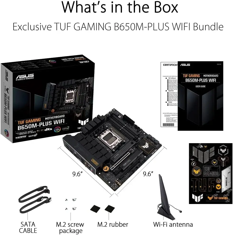 ASUS TUF GAMING B650M PLUS WIF - X870E Atx Motherboard avis et prix